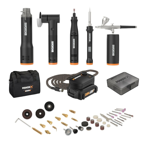 Worx 5 Tool Kit with Rotary Tool, Battery and Charger Included WX997L - main
